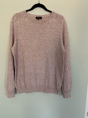 A.P.C. Marled Light Pink Crewneck Sweater